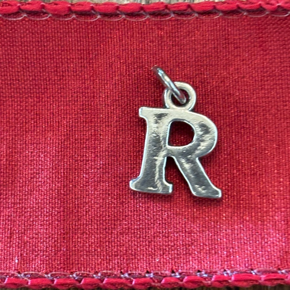 Sterling Silver 'R' Initial Charm
